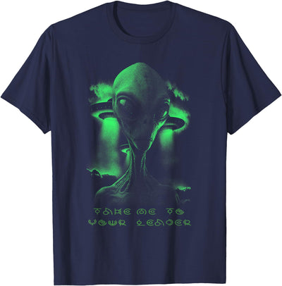 Alien Ufo Apparel Take me to your Leader -Alien UFO Area 51 T-Shirt