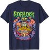 Monsters and Martians Gorlock the Destroyer Viking Warrior Barbarian Funny Meme T-Shirt - Navy Blue
