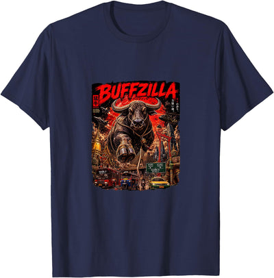 Cute Buffalo Buffzilla for Thai Buffal Moms Dads Pet Lovers T-Shirt