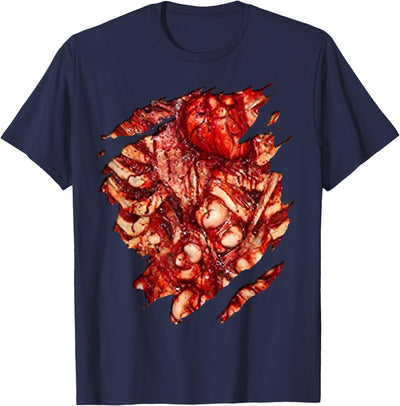 Gory Bloody Zombie Attack Halloween T-Shirt