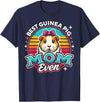 Guinea Pig Mom BY TEERA Guinea Pig Mom Funny Guinea Pigs Lover Owner Women T-Shirt - Navy Blue