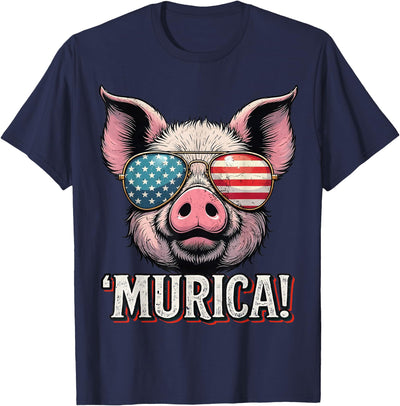 'Murica Pig Sunglasses T-Shirt