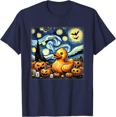 Rubber Duck Starry Night Tees Starry Night Rubber Duck Halloween T-Shirt