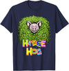 Wild Critter Lover Fun Farmer Combination Tees Hedge Hog Funny Hedgehog Pun Cute Animal How I Roll Pig Farm T-Shirt - Navy Blue