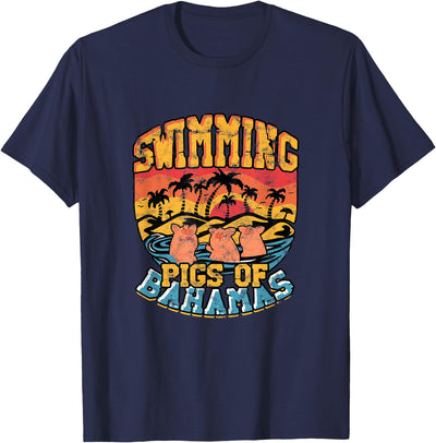 Swimming pigs of bahamas - Bahamas North Sea Beach Vacation T-Shirt