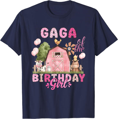 Birthday Girl 1st Bday Cow Farm Family T-Shirt