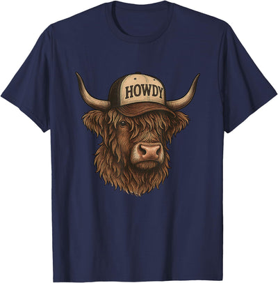Highland Cow Cattle Farmer Funny T-Shirt