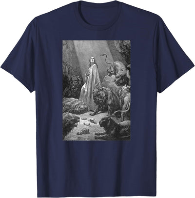 Gustave Dore Daniel in the Lions Den T-Shirt