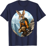 Rabbit Mountaineering Hiking Rabbits T-Shirt in Navy Blue