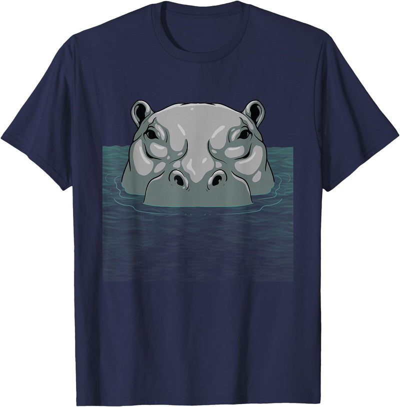 Hippo Gift Hippopotamus Lover Accessories & Stuff Cool Hippo For Men Women Kids Hippopotamus Lovers Zoo Safari T-Shirt -