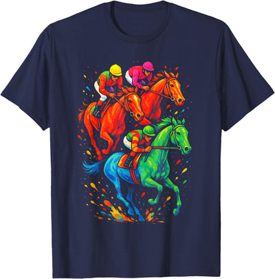 Horse Racing Designs Horse Racing Art - Vintage Derby Lovers T-Shirt