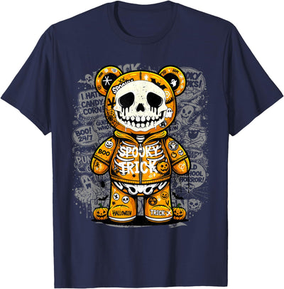 Halloween - Spooky Skeleton Bear Spooky Skeleton Bear Halloween Graffiti Art for Boys and Kid T-Shirt