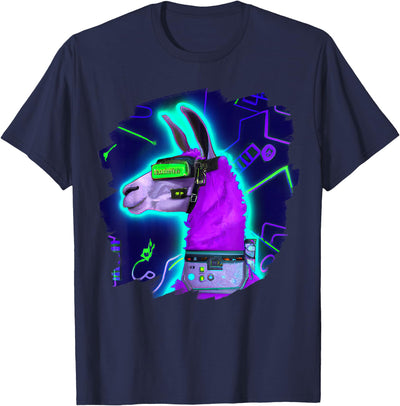 Llama Robot Cyborg Life Apparel Llama Cyborg Robot Llama Cool Artistic Retro Alpacas T-Shirt