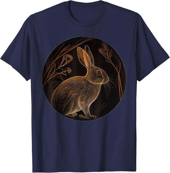 Rabbit Animal Lover Wildlife Rabbits T-Shirt - Navy Blue