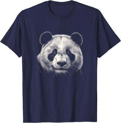 Panda Bear Face Graphic Art Design T-Shirt