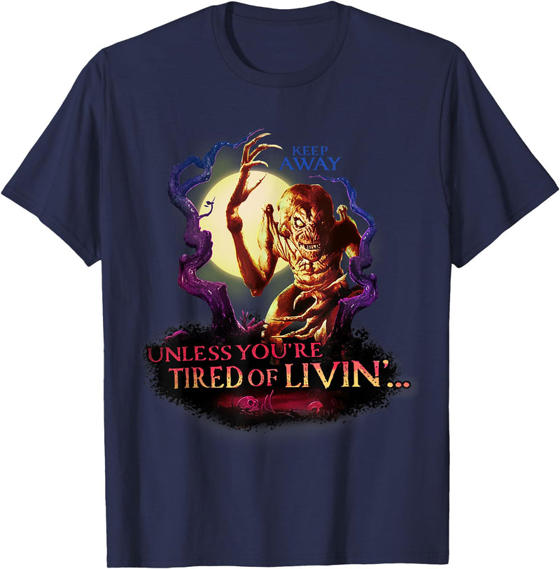 Pumpkinhead Tired of Living Silohuette T-Shirt - Navy Blue