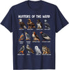 Bird Lover Hunters of the Wind Birds of Prey Falcon Owl Birding Raptors T-Shirt - Navy Blue