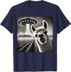 ÄLlamaAlpacaCo. Funny Llama Alpaca Selfie UFOs T-Shirt - Navy Blue