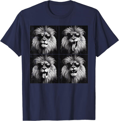 Lion Selfie Funny Meme Women Kids Boys Girls Youth Teen Men T-Shirt
