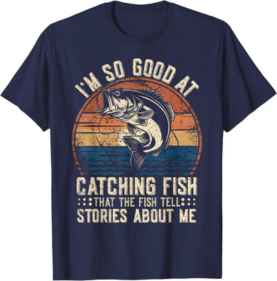 Mens Fishing Funny Fisherman Bass Fishing Jokes Fish T-Shirt