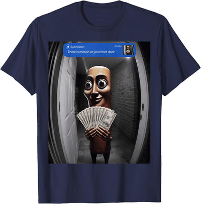 Funny Tung Tung Tung Sahur Italian Brainrot Meme There is Motion at Your Front Tung Tung Tung Sahur Meme T-Shirt