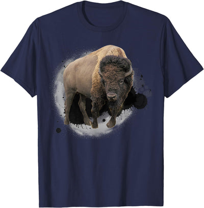 Tiere Grafik Geschenkidee Bison Buffalo Beef T-Shirt