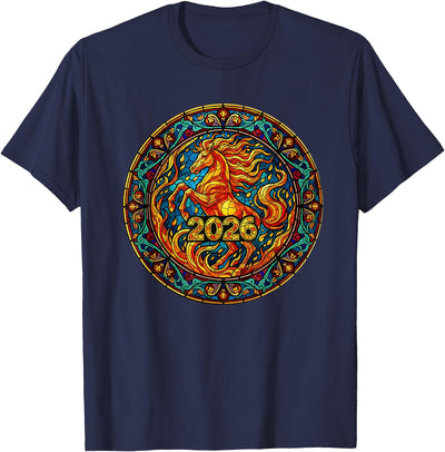 Chinese New Year 2026 Year Of The Fire Horse Lunar 2026 Year of The Fire Horse Chinese New Year Lunar Festival T-Shirt