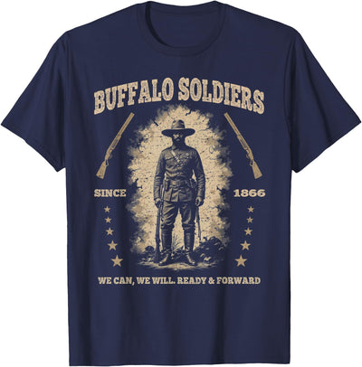 Buffalo Soldiers African American Buffalo Black Culture Usa T-Shirt