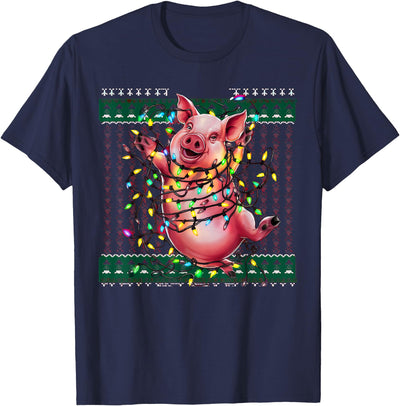 Christmas Family Xmas Ugly Christmas Outfit Merry Pig T-Shirt