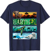 Protect Preserve Respect Earth Day T-Shirt - Navy Blue