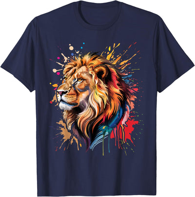 Lion Animal King Nature Graphic Women Men Kids Trendy T-Shirt