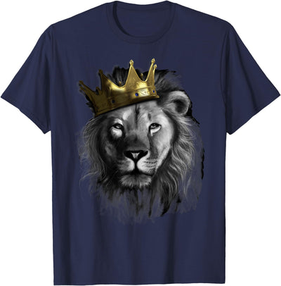 King Lion With Crown Street Art T-Shirt
