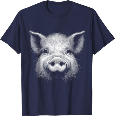 Pig Face Lover Art Design For Men And Women T-Shirt
