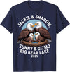 Nature Wildlife Art Prints Jackie & Shadow Sunny & Gizmo Big Bear Lake 2025 Eagle T-Shirt - Navy Blue