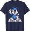 Polar Bear Lovers Graduation Day 2024 Costume Peace Sign Hand Graduate Polar Bear Mens Womens Graduation T-Shirt - Navy Blue