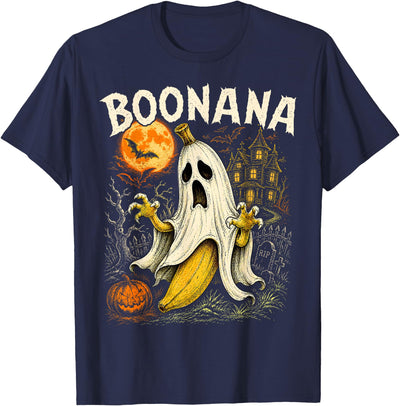 Scary Halloween Apparel.GAU Boonana Halloween Ghost Spooky Kids Cute Banana Costume T-Shirt