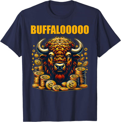 Cow Lucky Buffalo Casino Slot Machine Buffalooooo Gambling Accessories T-Shirt