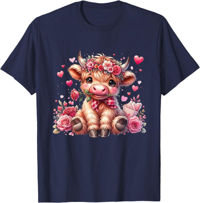Highland Cow T-Shirt - Premium Scottish Cattle Apparel