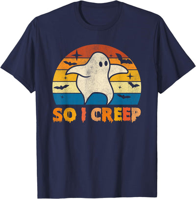 Creeping Ghost Halloween Tees So I Creep Ghost Halloween Funny T-Shirt