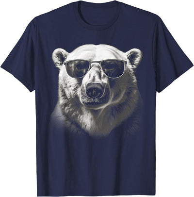 CLICK HERE FOR MORE Polar Bear Polar Bear Sunglasses Wild Animal Art Animal Polar Bear T-Shirt