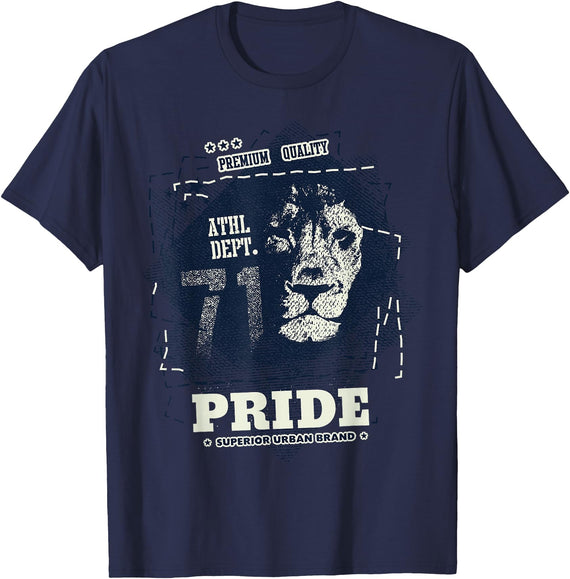 Tee Catcher Lion Pride T-Shirt - Navy Blue