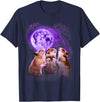Hamsters Howling at The Moon Shirt - Funny Hamster T-Shirt - Navy Blue