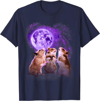 Hamsters Howling at The Moon Shirt - Funny Hamster T-Shirt