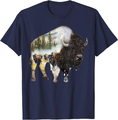Buffalo National Park Animals Bison Buffalo Beef T-Shirt