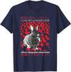 Funny Rabbit I Can No Longer Dine Japanese Rabbit Lovers T-Shirt in Navy Blue