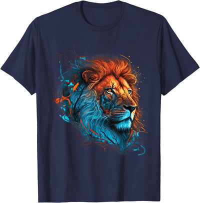 Roaring Colors - Lion Graphic Design with a Vibrant Twist Small T-Shirt