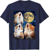 Hamsters Howling At Moon T-Shirt - Navy Blue