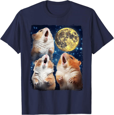 Hamsters Howling At Moon T-Shirt