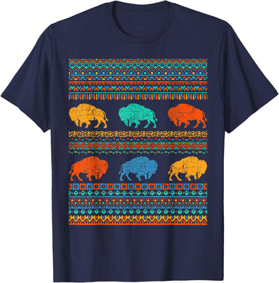 Cow American Bison Buffalo Lover Animal Vintage Animal Lover T-Shirt