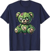 Nerdy Dreamaz Designs Zombie Bear Halloween Zombie Teddy Zombie Lover T-Shirt - Navy Blue